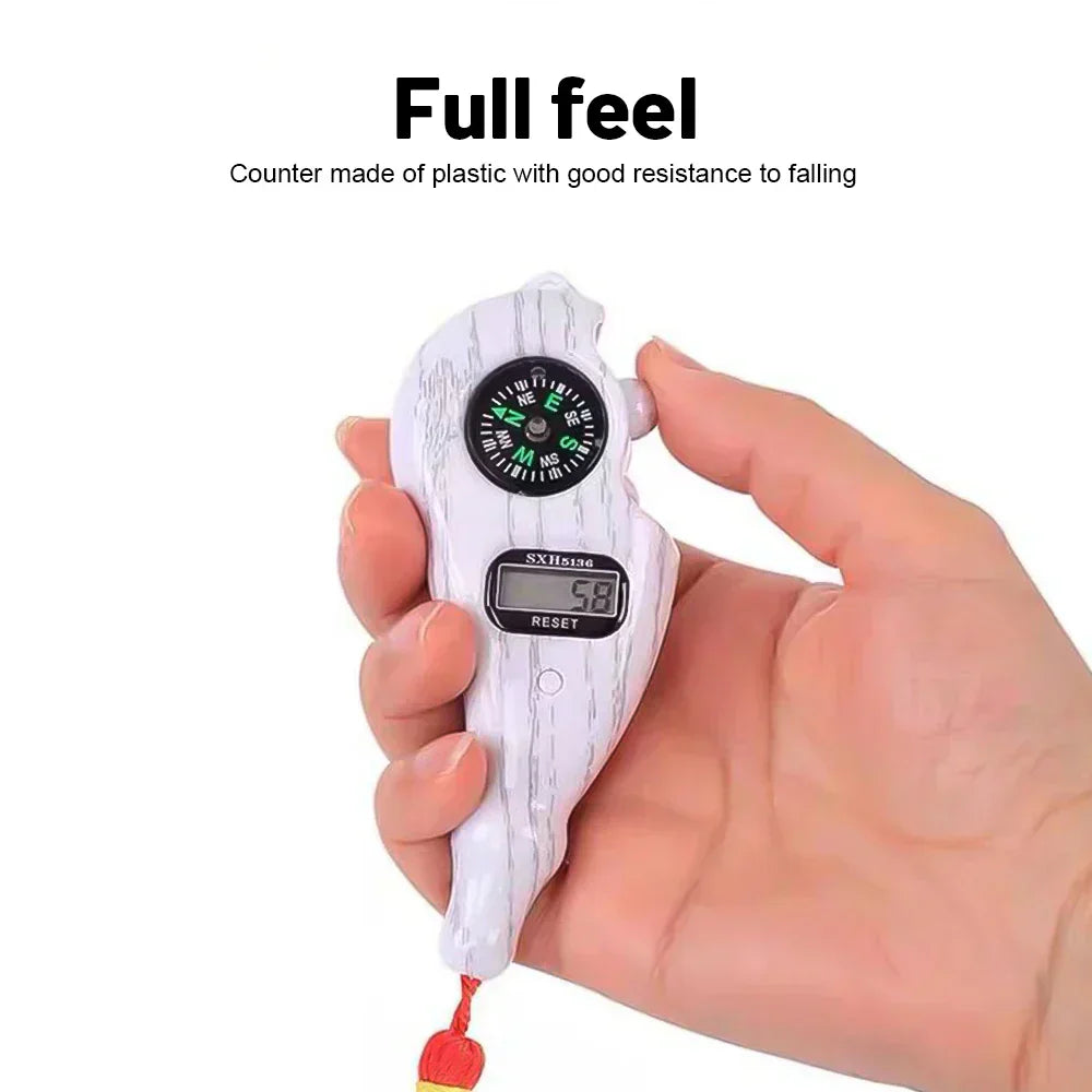 Electronic Digital Tally Counter with Compass Tassel Finger