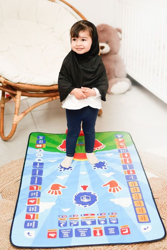 Islamic Salat Musallah for Children Worship with Electronic Digital Speaker Box